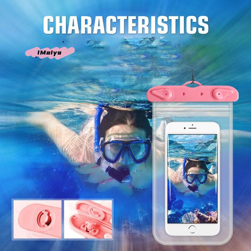 M-Full View Waterproof Case For Phone Underwater Snow Rainforest Transparent Dry Bag Swimming Pouch Big Mobile Phone Covers