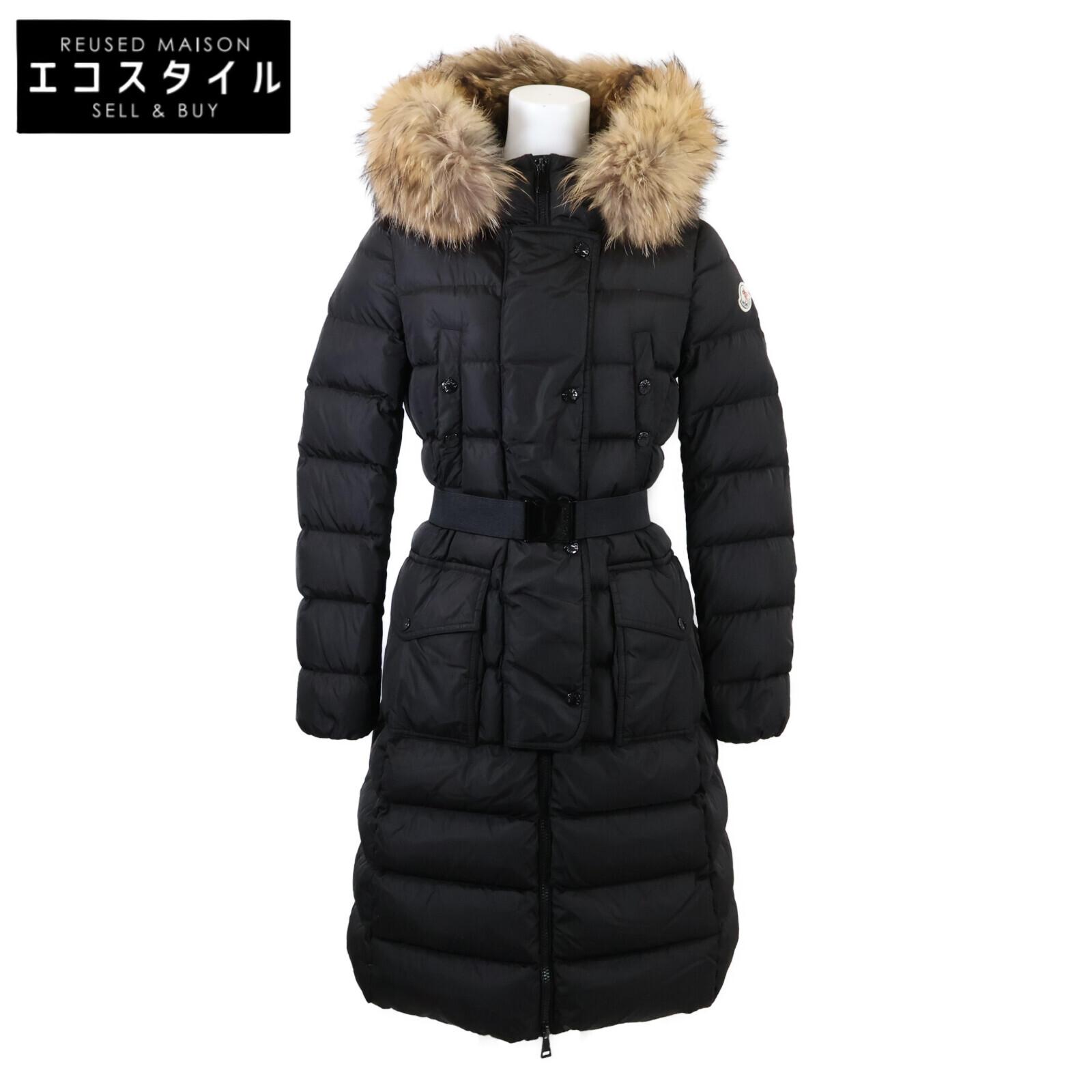 

MONCLER [Domestic regular] KHLOE Chloe fur hooded down jacket coat 00 blackUsed