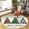1pc Christmas tree Round Chair mat Area Rug - Non-Slip, Floor Mat for Office, Bedroom, home decor Christmas Gift-1002357