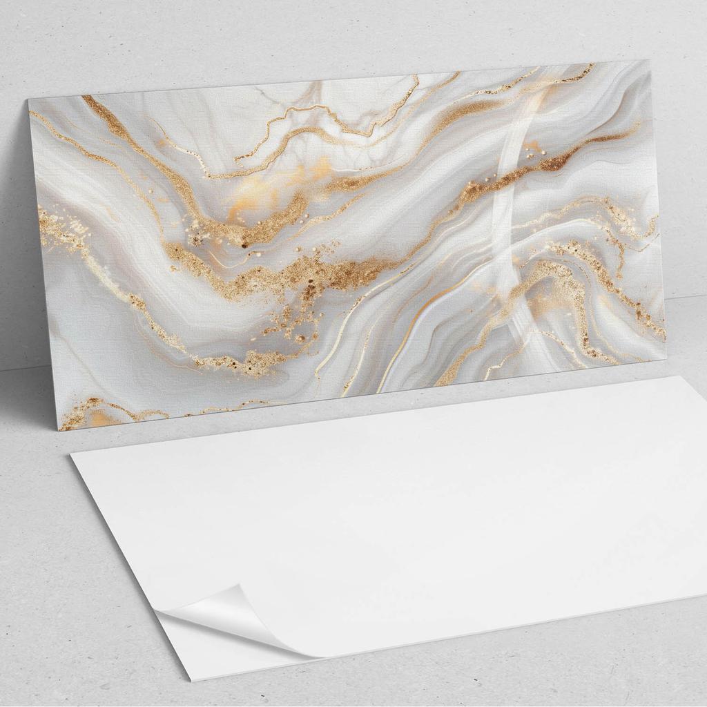 Self-Adhesive Printed Vinyl Panel 120x60 Cm Abstract Waves with Details
