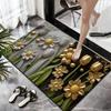 Cross-Border 3D Flower Diatom Mud Bathroom Mat - Wear-Resistant, Non-Slip, Water-Absorbing Floor Mat