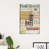 **Vintage Farmhouse Porch Aluminum Sign Waterproof Wall Decor Kitchen Garden Plaque**