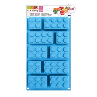 Silicone Mold - ScrapCooking - Bricks - 10 Bricks - Ultra Flexible - Resistant from -60 To +230°C