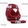 Dww-(XS, Red) Soft Mesh Fabric Training Harness Vest for Dogs, Cats, and Small Animals