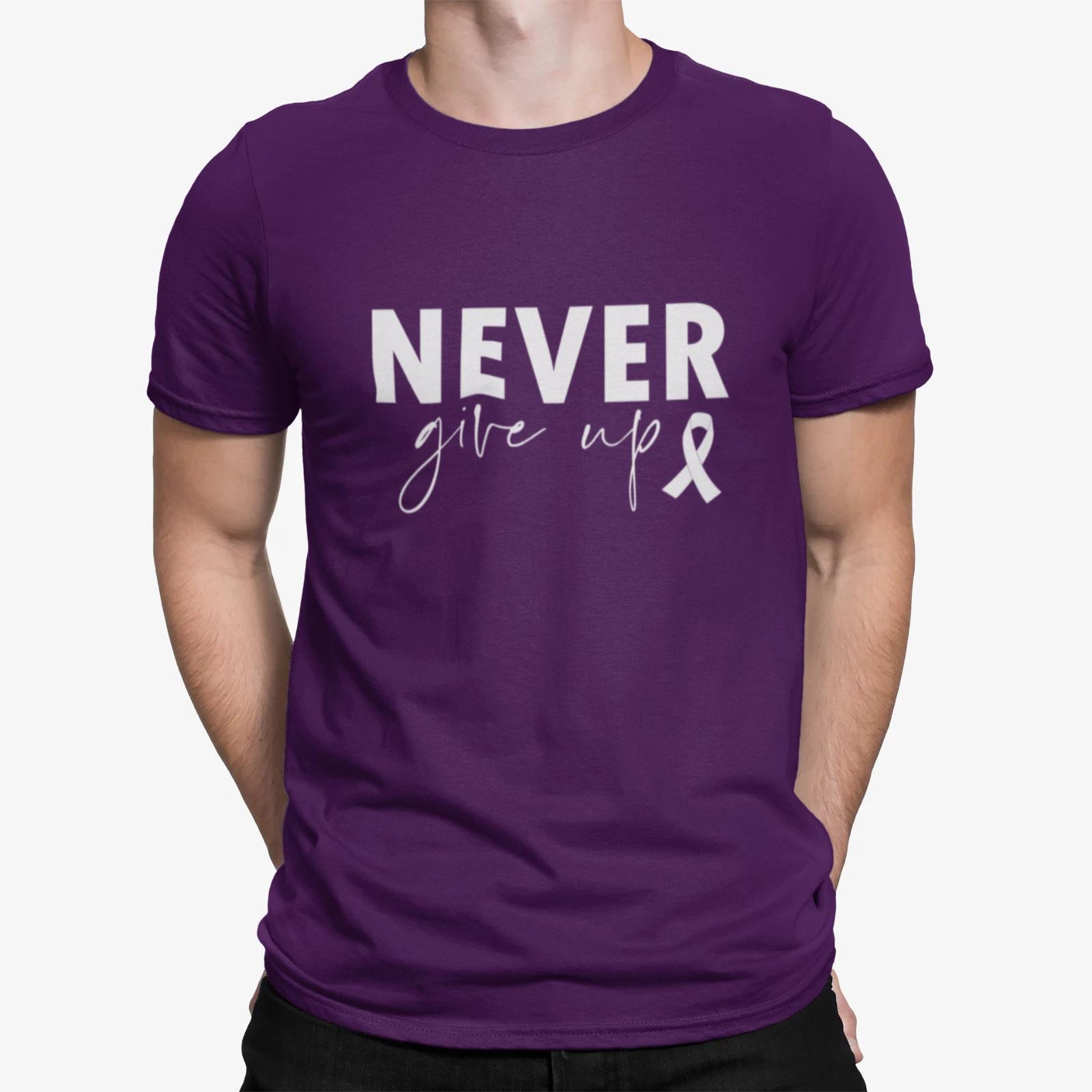 Never Give Up Shirt Epilepsy Awareness Pancreatic Cancer Support Cancer Survivor S