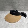 Straw Bow Empty Top Hat Wide Brim 25 Summer Straw Hat Sunscreen Sun Hat Sun Hat