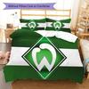 Set Copripiumino Trapuntato con Logo Werder Federa Decorazione per la Casa Regalo di Compleanno (1 * copripiumino + 2 * federa, senza nucleo)