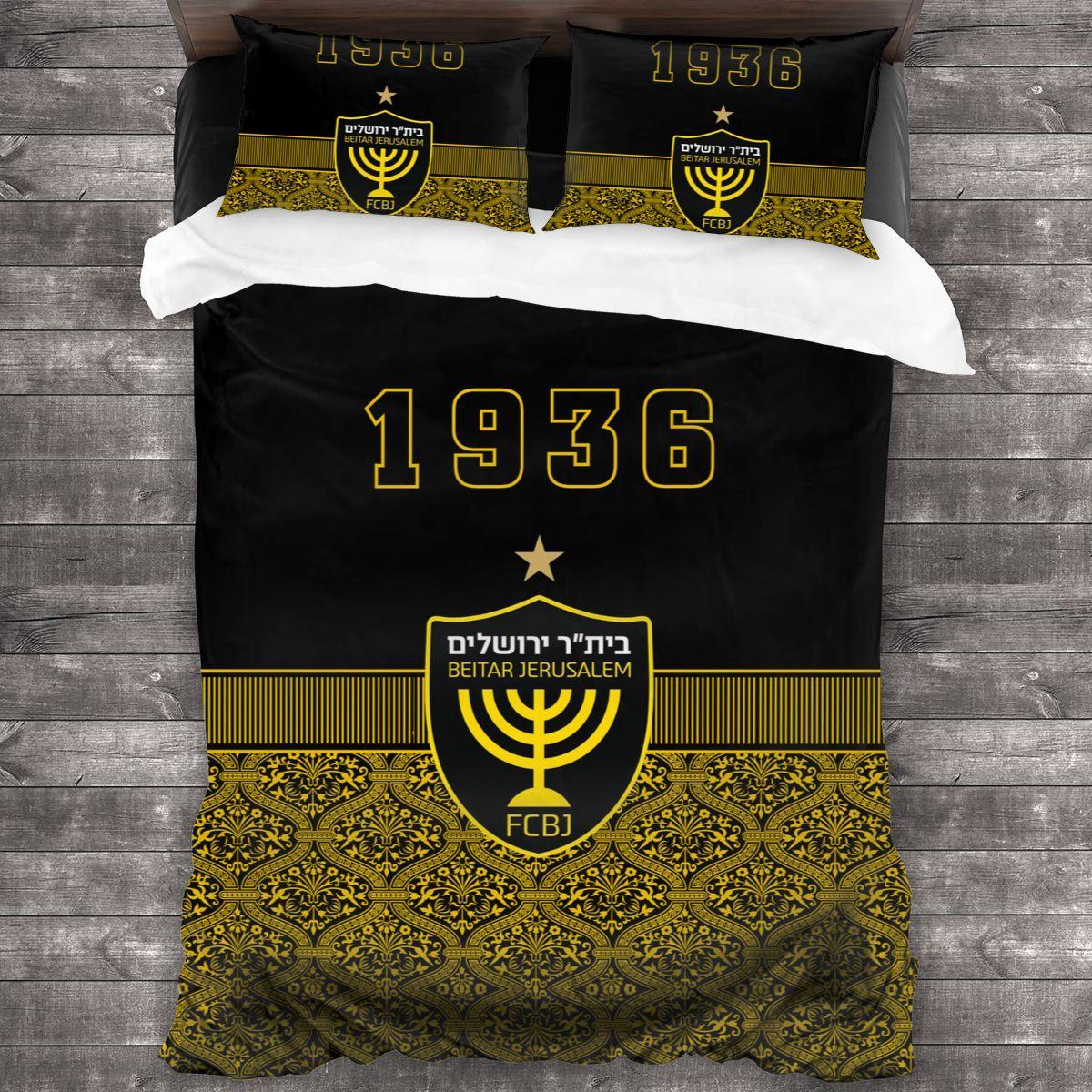 

Beitar Jerusalem All Season Twin Bedding Set Single Twin Full Queen King Size Bed Set Aldult Kids Bedroom Duvetcover Sets 3D 180*220cm 3pcs