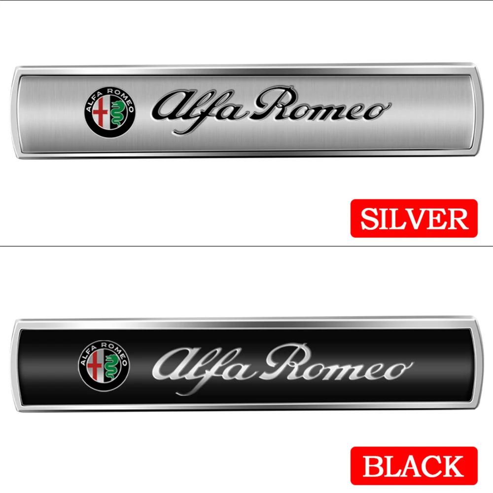 CYYPT1 Car Accessories 3D Metal Emblem Car Body Fender Logo Stickers for Alfa Romeo Giulietta Stelvio Mito 159 147 156 166 Giulia GT 8C