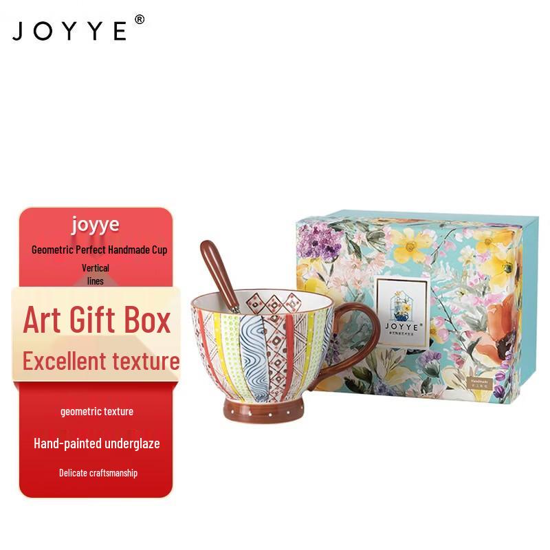 JOYYE Geometric Hand-painted Ceramic Mug