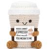 Bambola all'uncinetto Energia Positiva Tasca Abbraccio Fatto a Mano Maglia Peluche Patata Pianta Avocado Ape Tartaruga Anatra Divertente Regalo di Supporto Emotivo