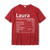LAURA Nutrition Personalized Name Funny Christmas Gift Idea T-Shirt Prevailing Casual Tshirts Cotton Men's Tees Classic