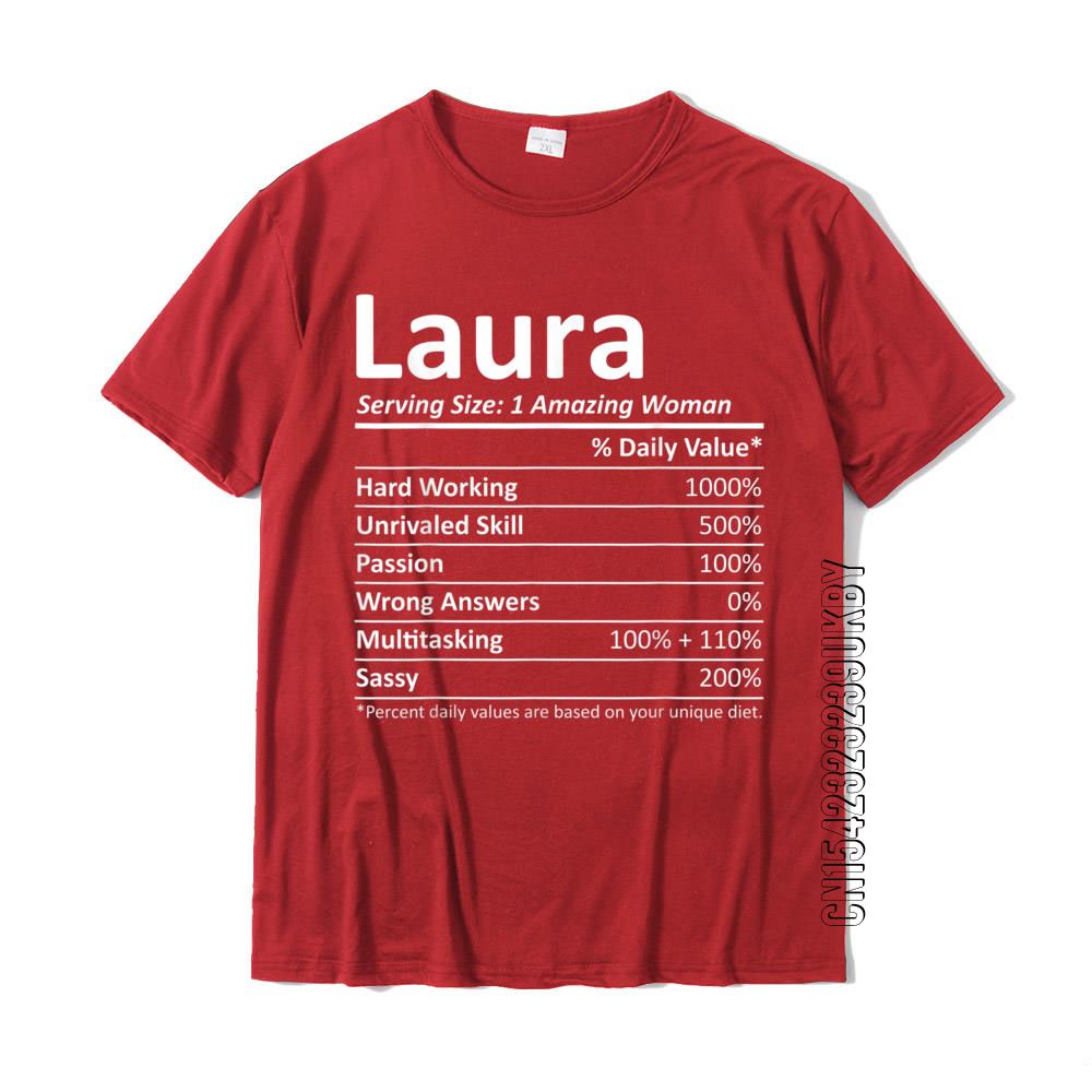 LAURA Nutrition Personalized Name Funny Christmas Gift Idea T-Shirt Prevailing Casual Tshirts Cotton Men's Tees Classic