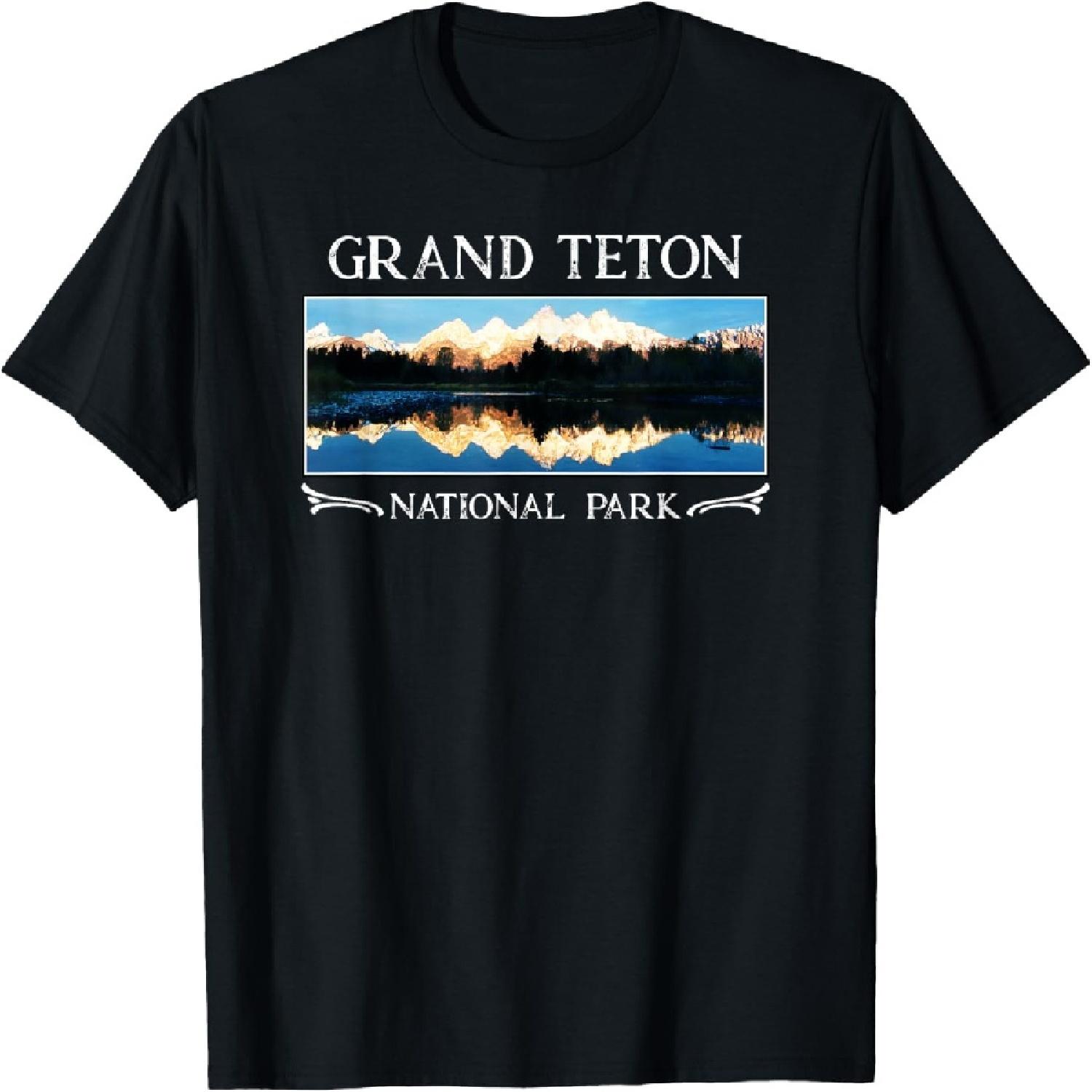 Grand Teton National Park T Shirt _ Wyoming T Shirt T-Shirt S