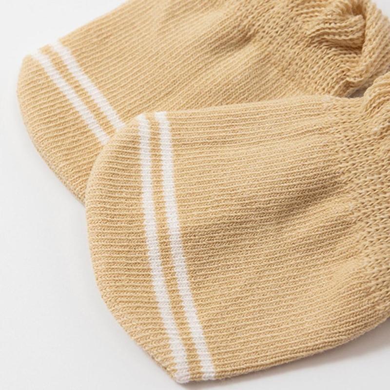 4 Pairs/Set Baby Gloves Socks Bundle 0-3 Months Anti Scratch Soft Mittens Newborn Set Elastic Stockings for Baby Gift