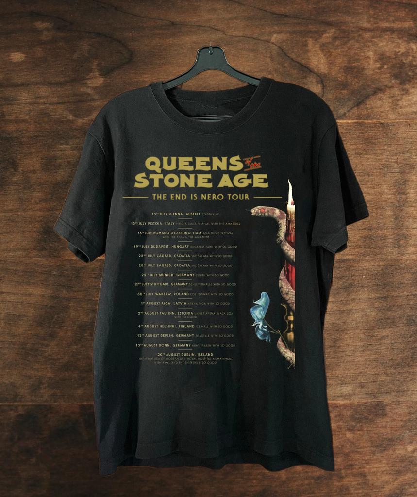 NEUES Queens of the Stone Age Band Tour 2025 Geschenk für Fans S bis 5XL T-Shirt GC3473