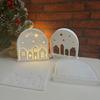 Silicone Mold for Creating Artistic Arched House Lamp Night Light Candle Holder Mould Home Decorations Crafting Mould