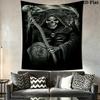 Dark Fantasy Reaper Tapestry Tapestry Wallmounted Fashion Print Soft Wall Decoration Wall Covering Decoration
