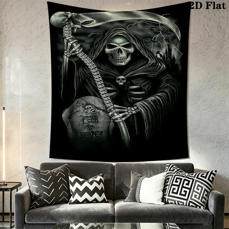 Dark Fantasy Reaper Tapestry Tapestry Wallmounted Fashion Print Soft Wall Decoration Wall Covering Decoration