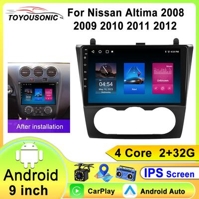 Android 12 Car Stereo Radio Multimedia Video Player For Nissan Teana Altima Manual 2008 2009 2010 2011 2012 Navigation GPS
