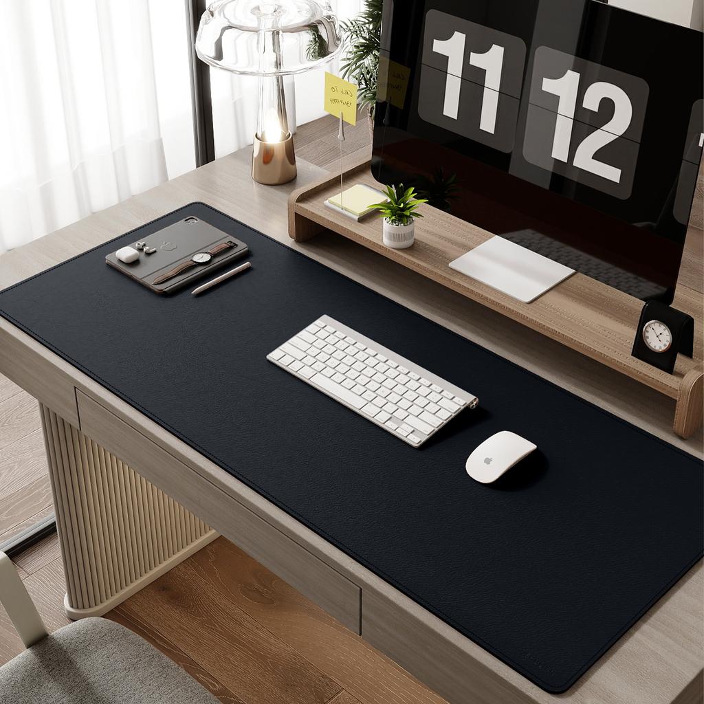 Super Easy-to-use Gaming Mouse Pad, Extra-large Office Desk Mat, Computer Keyboard Edge-locking Waterproof Leather Desk Mat