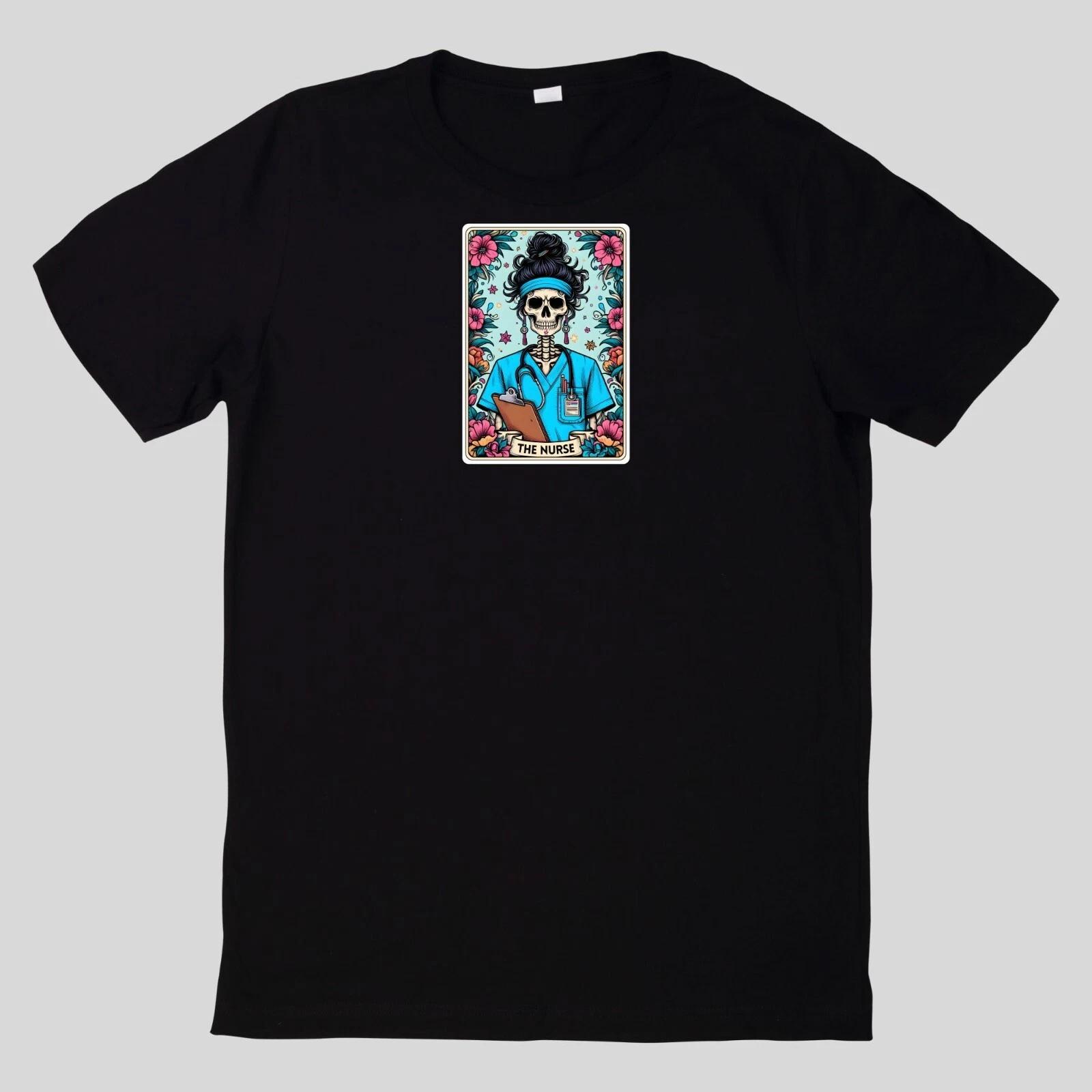 T-Shirt Lustige Skelett Tarot karte Baumwolle Fun Spaß Sprüche Lustig Cartoon XXXXL