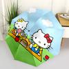 1pc Hello Kitty Picnic with Automatic Opening Umbrella - Portable Folding Design, 8-Rib Iron Frame, Outdoor, Ideal Gift for Fans, Travelers, Daily Use