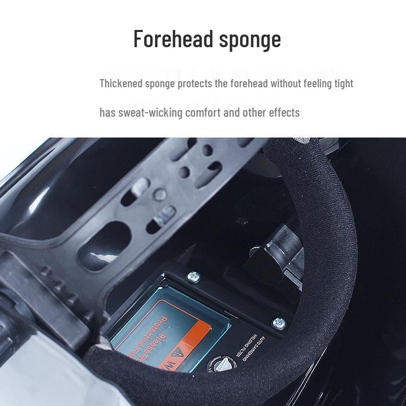Auto-Darkening Welding Cap for Arc Welding, Head-Mounted, Anti-Burn Protective Mask
