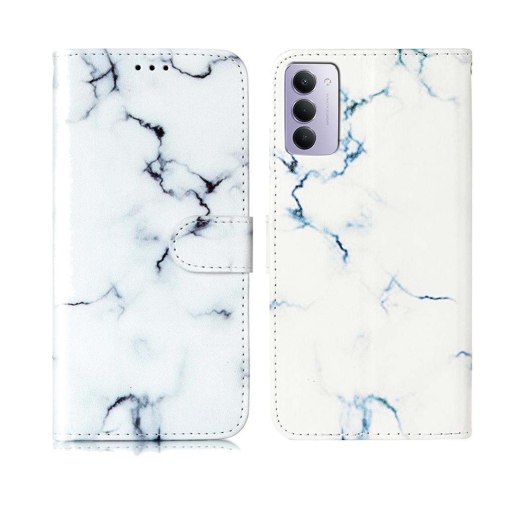 Dla Xiaomi Redmi 15 5G (Światowy) (169mm) Etui Stand Marmurkowe Malowane Folio Klapka Skórzany Portfel Pokrowiec na Telefon