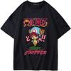 Ubeisy Unisex One Piece T-Shirt Tony Tony Chopper Luffy Zoro Tshirt Cotton Light Weight Anime T-Shirt for Men