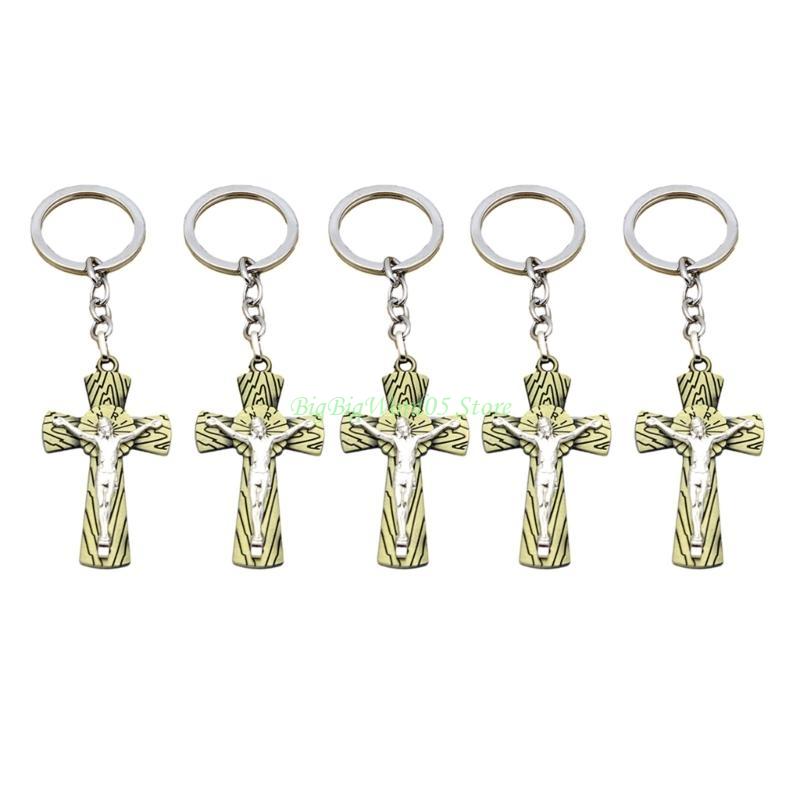 24TE Keychains Rings DIY Car Hanging Simple Jewelry Handmade Gift