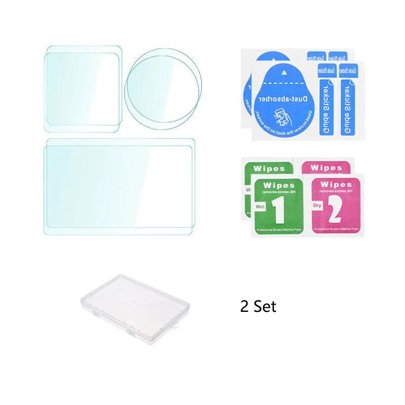 For DJI Osmo Action 5 Pro Camera 9H Tempered Glass Film+Mini Storage Carring Bag+Lens Protective Case Cover+Windslayer Cover