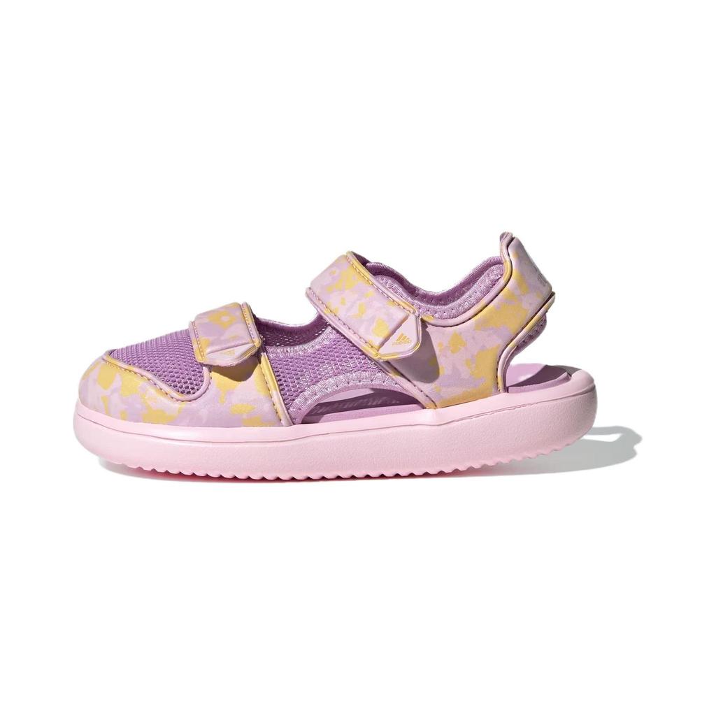 adidas Comfort Sandals Abrasion Resistant Breathable Children's Sandals Yellow Pink Pre School IE0302