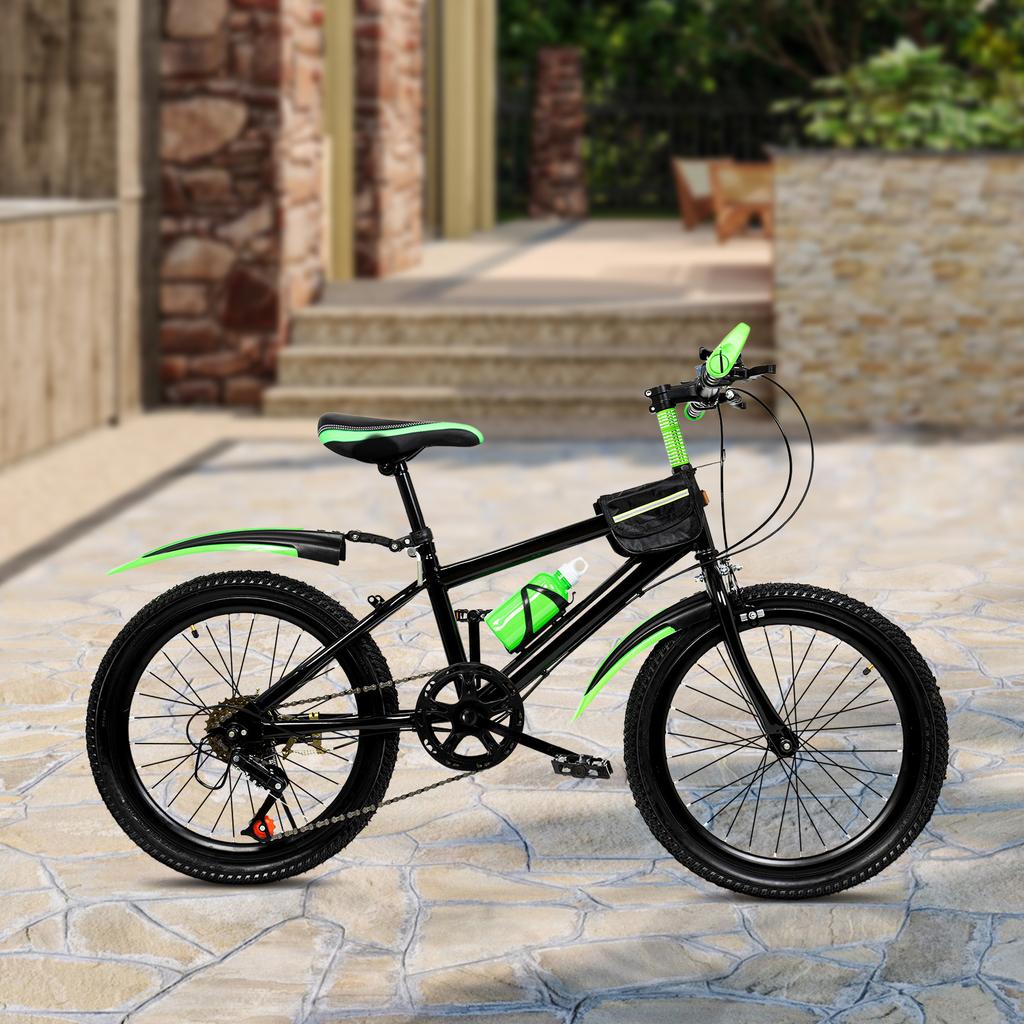 20In Green Mountain Bike for Adults & Teens, All-Terrain Bicycle for Road, Trail & Off-Road Riding,Supports 187lbs Load Capacity