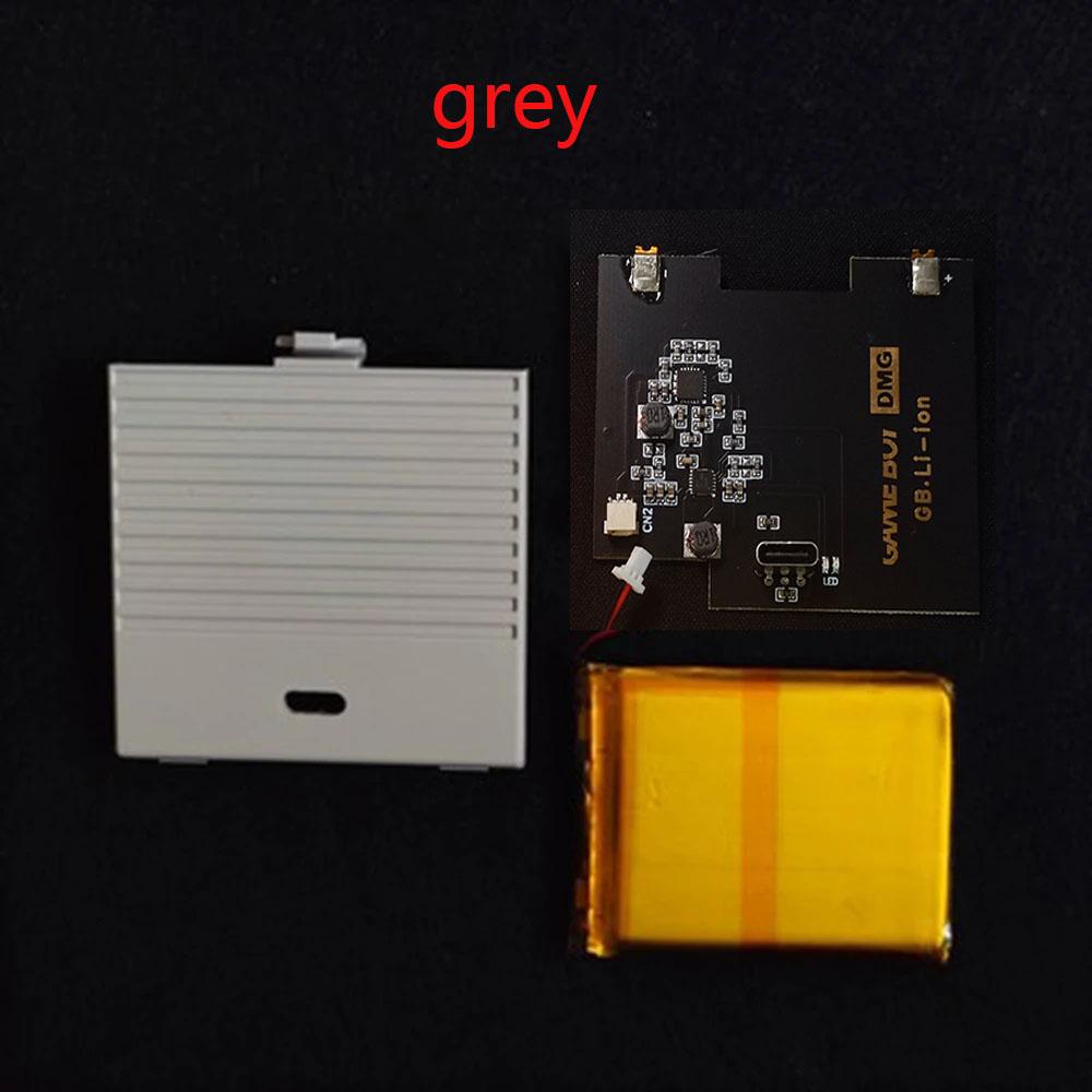 Rechargeable Battery Module 2500mAH Li-ion USB-C For Game Boy (Thick machine) Universal Lithium Battery Mod For GB DMG Highligh серый