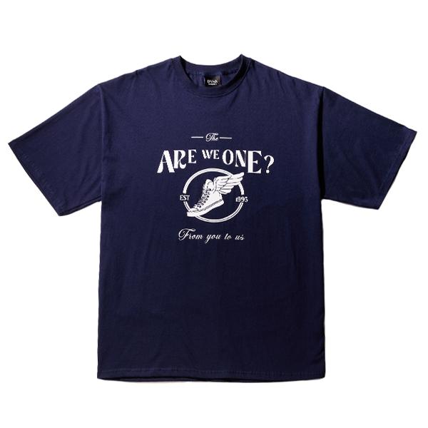 Devan Are We One Half Sleeve T-Shirt (Navy) Are We One T-Shirt (Navy) Navy / 1 Size