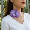 Charm Phalaenopsis Collarbone Chain High-end Flower Choker Exquisite Flower Necklace  for Gifts