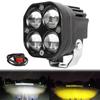 Dual Color 3 Inch Motorcycle Spotlights 200W LED 30000LM 12V 24V Truck Work Light Fog lamp Headlight For Motorcycle Truck Car