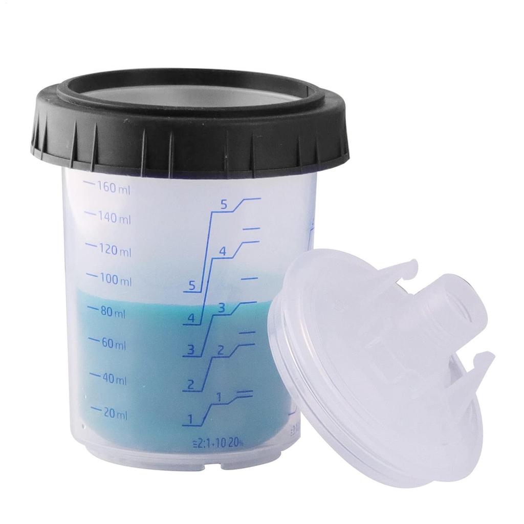 Paint Cups 10pcs Paint Sprayer Cup with Clear Scale for Car Spraying Wash-Free Paint Sprayer Cup Liners Simple Paint Measuring