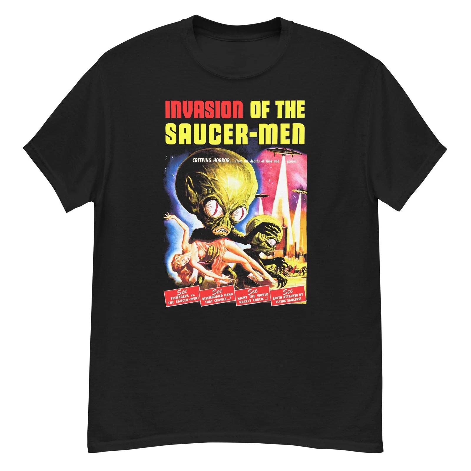 Invasion of the Saucer Men cult horror film fan art t-shirt 3XL