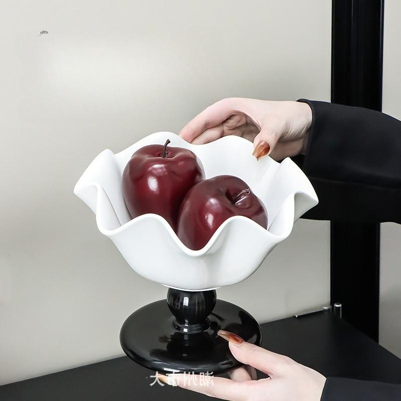 BRKeramik Obstteller Haushalt Wohnzimmer Snackschale Aufbewahrungstablett Dessertschale Küchenorganisator und AufbewahrungsbehälterEY