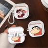 Cartoon Crayon Shin Chan Case For Samsung Galaxy Buds 4Pro 3 FE 2Pro 3Pro 4 Pro 2 Live Clear Earphone Cases Cover With Hook