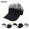 Men's Street Style Wig Baseball Cap - European & American Trendy Flat Cap with Sun Protection
