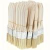 5/10/20Pcs Pig Mane Brushes, Suitable For Art, Handicrafts, Plastering, Painting, Glue Application, Wooden Handles Set