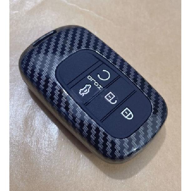 Fit Honda CR-V Civic Accord 4 Button Carbon Fiber Remote Key Fob ABS Case Cover