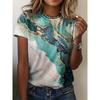 Summer Women's T shirt 3d Print Floral Graphics Tees Casual Short Sleeve Tops Fashion O-Neck t shirt for women Flower texture
