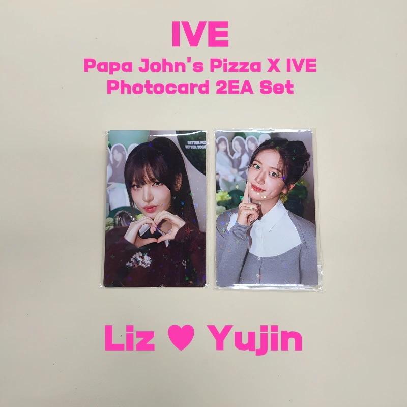 [Oficial] IVE ( ) Papa Johns Pizza X IVE Set de Tarjetas Fotográficas