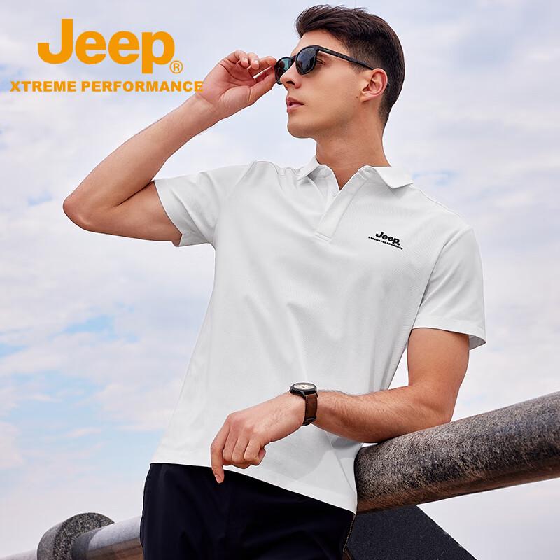 JEEP Men's Outdoor Breathable Polo Shirt
