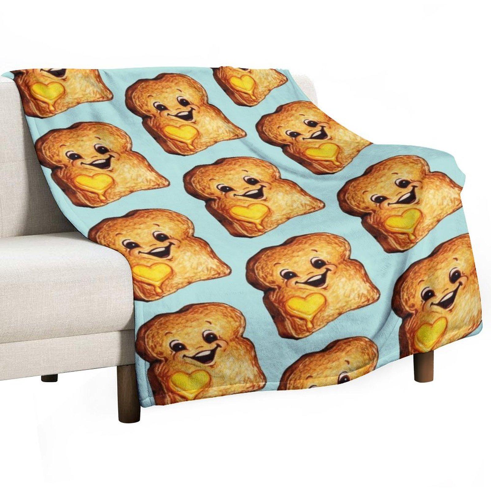 Toast Throw Blanket Single Moving Thins Sofa Blankets 30x40in