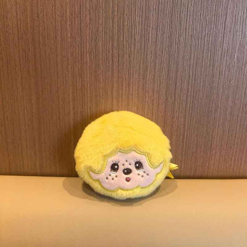 Monchichi Cartoon Makeup Storage Bag Plush Coin Purse Wallet Monchhichi Keychain Schoolbags Pendent Accessories Small Gifts